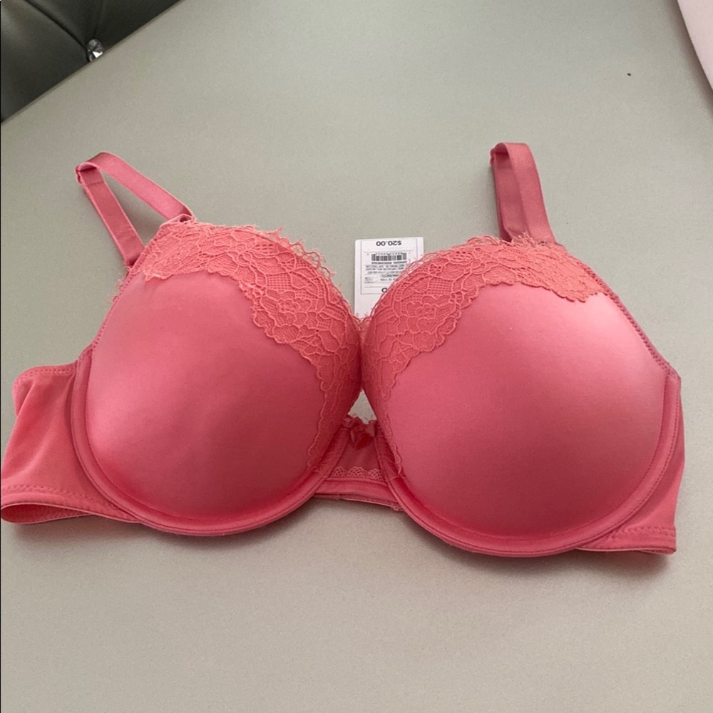 Auden Coral Lace Bra